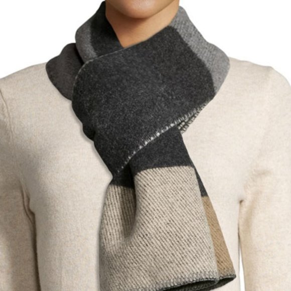 NWT Burberry Wool and Cashmere Color Block Mega Check Blanket Scarf - Picture 4 of 11